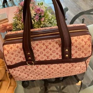 COPY - RARE VUITTON MINI LIN JOSEPHINE GM MINI LIN GM - BAG MADE IN FRANCE.